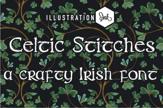Celtic Stitches Font